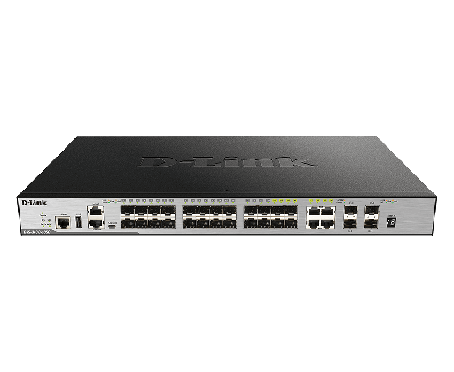 [DGS-3630-28SC/ESI] D-Link DGS-3630-28SC/ESI 20 SFP ports + 4 Combo 10/100/1000Base-T/SFP ports + 4 10GE SFP+Managed Switch(L3 with license upgrade)