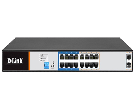 [DGS-F1210-18PS-E] D-Link DGS-F1210-18PS-E | 18-Port Gigabit Smart Managed PoE+ Smart Switch