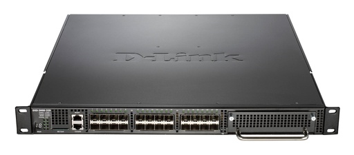[DXS-3600-32S/SI] D-Link DXS-3600-32S/SI 24 fixed SFP+ ports with one expansion slot with Standard Image, one AC power supply, and three fan trays (front-to-back airflow) included